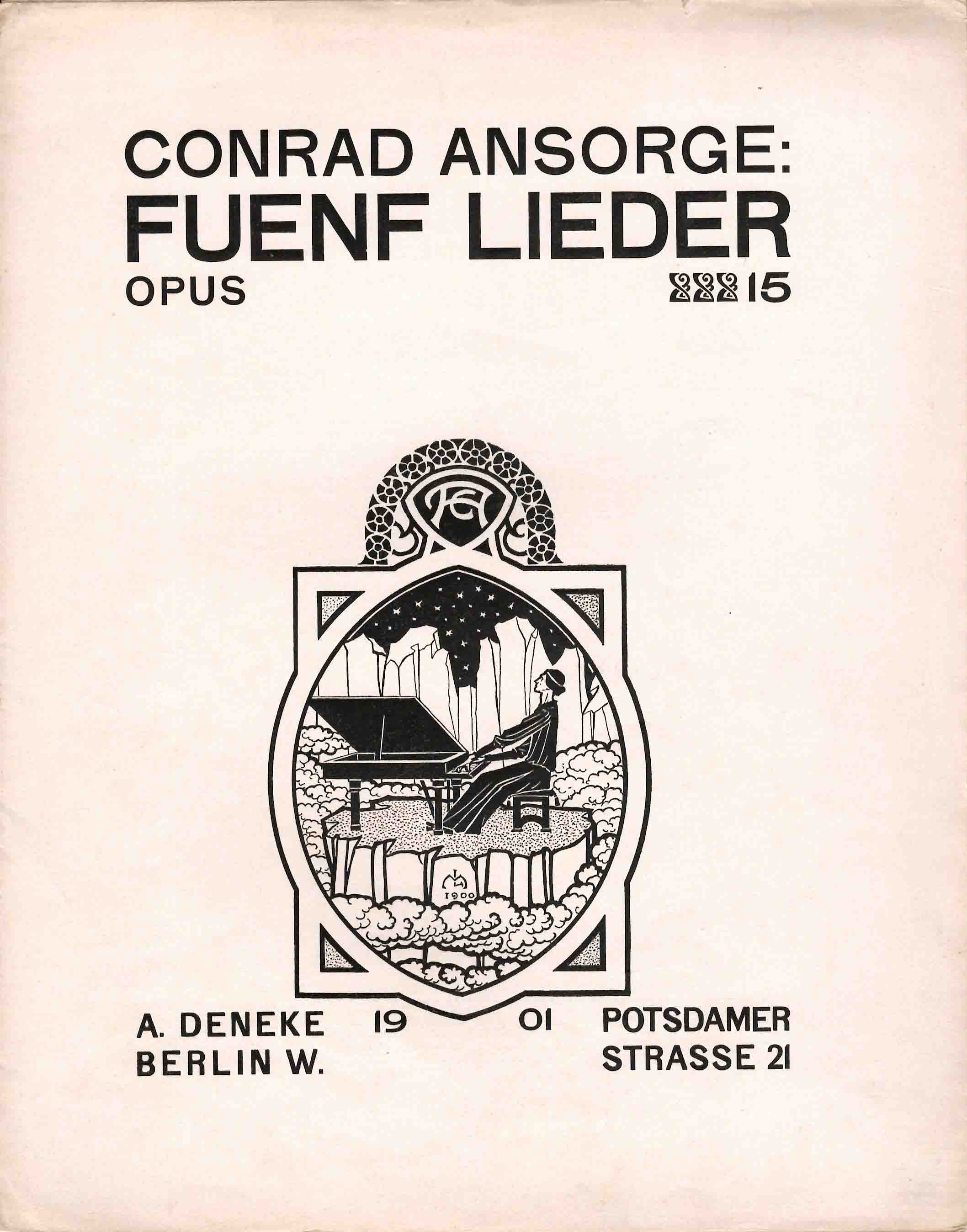 Fuenf Lieder. Ich wandre, op. 15, n. 2